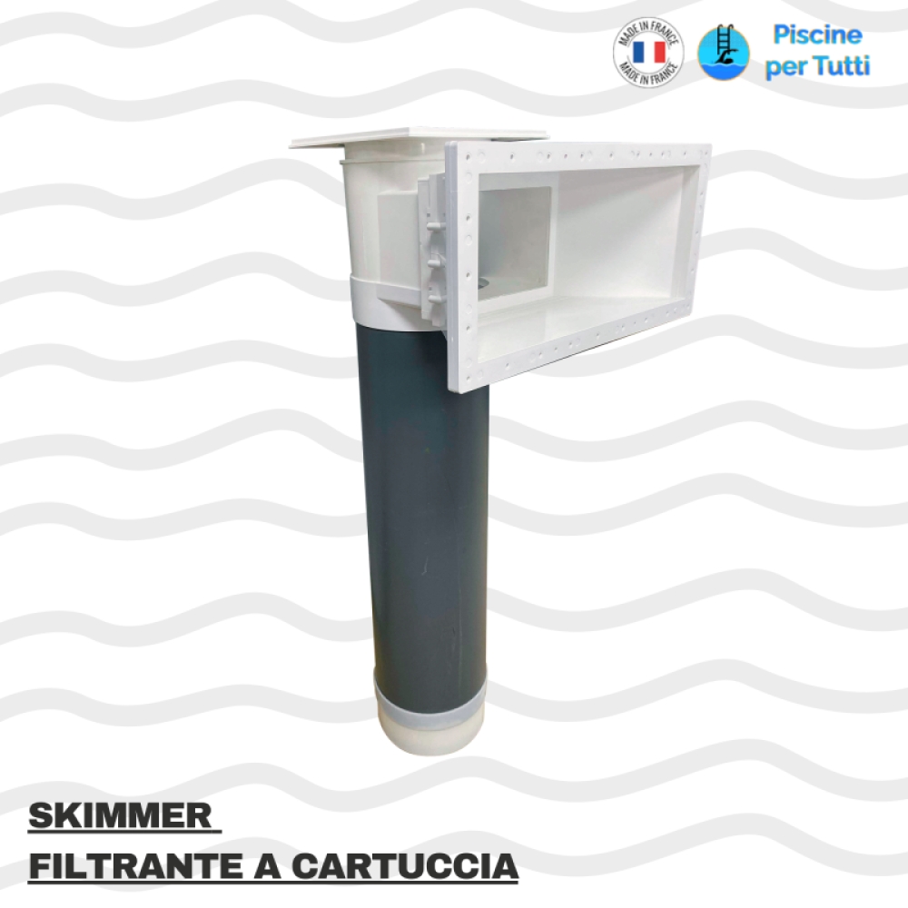 FILTRISKIM - Skimmer Filtrante per Piscine in Vetroresina e Pannelli Liner