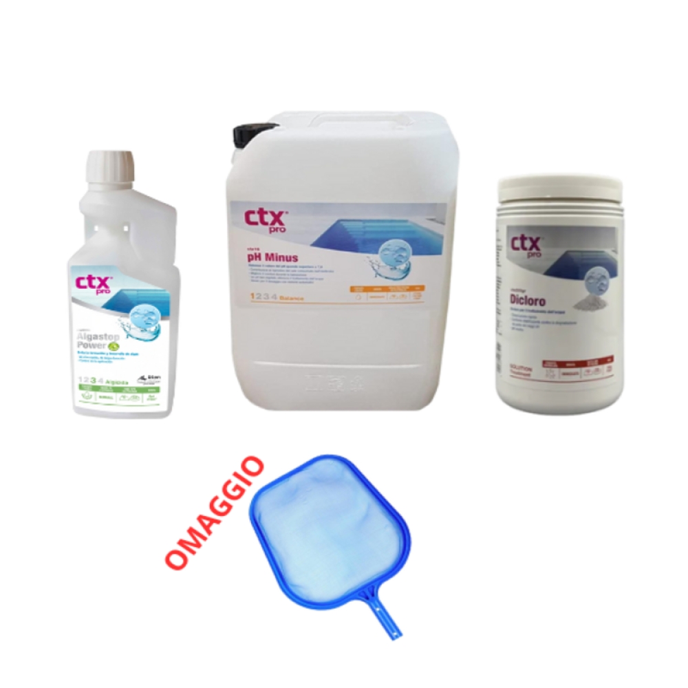 Pack Chimico Apertura Piscina + Retino in Omaggio