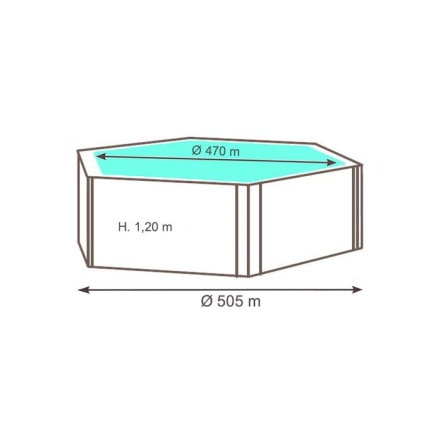 Immagine 6 di Tropica Rotonda Piscina Fuori Terra in Legno - 2 Misure Disponibili