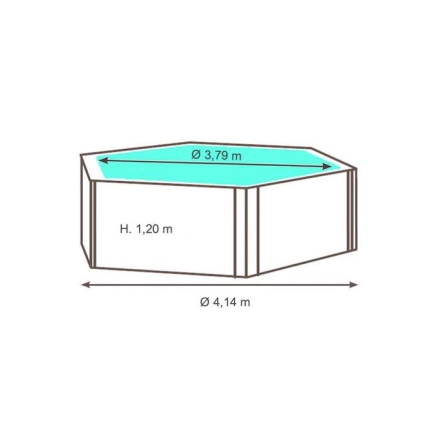 Immagine 5 di Tropica Rotonda Piscina Fuori Terra in Legno - 2 Misure Disponibili